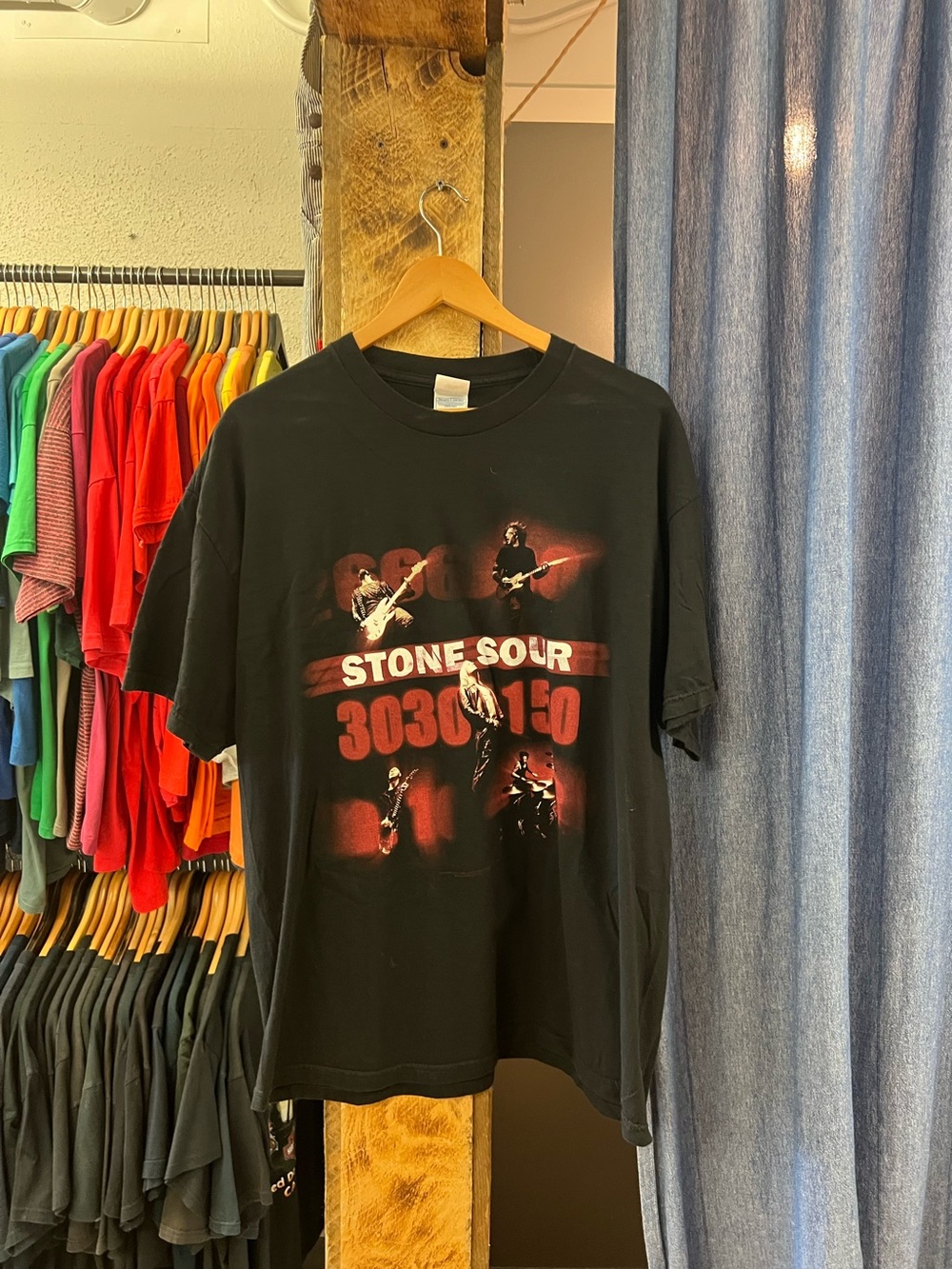 Vintage Stone Sour Black Graphic Band T-Shirt